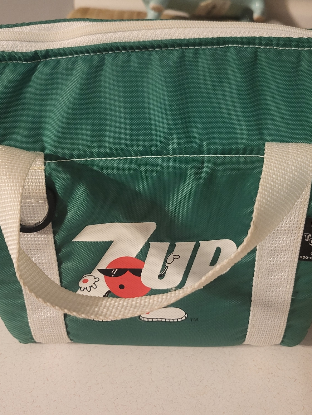 Vintage 7 UP/ Soft Vinyl Cooler Bag/ ICE 'N' TOTE/ USA